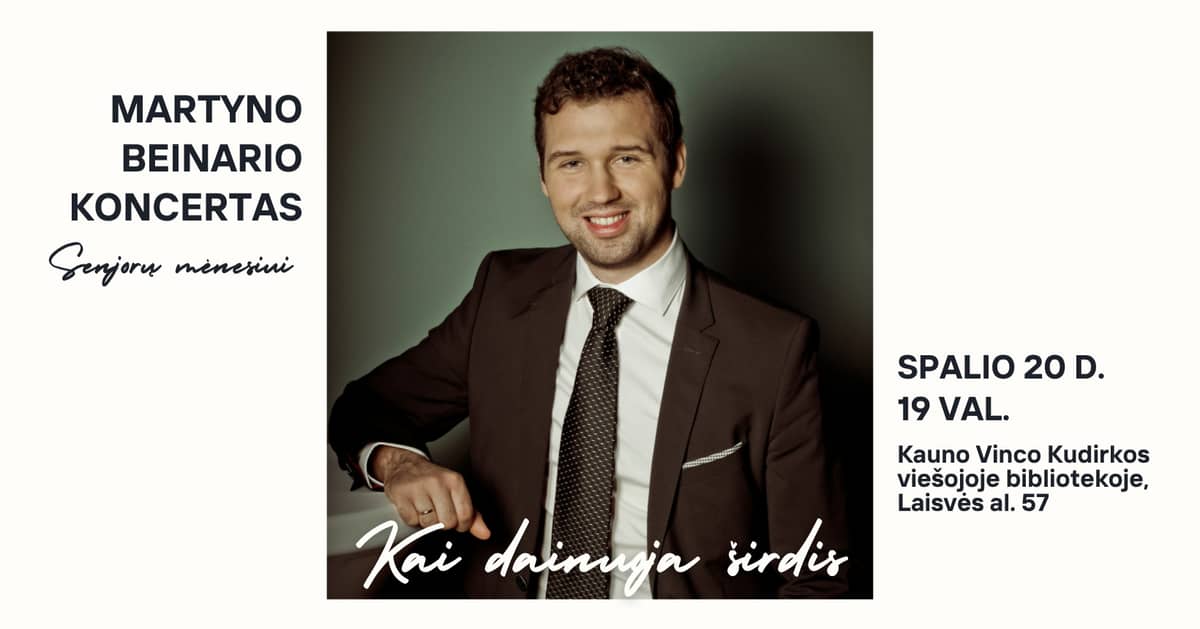 Martynas Beinarise kontsert „Kui süda laulab“