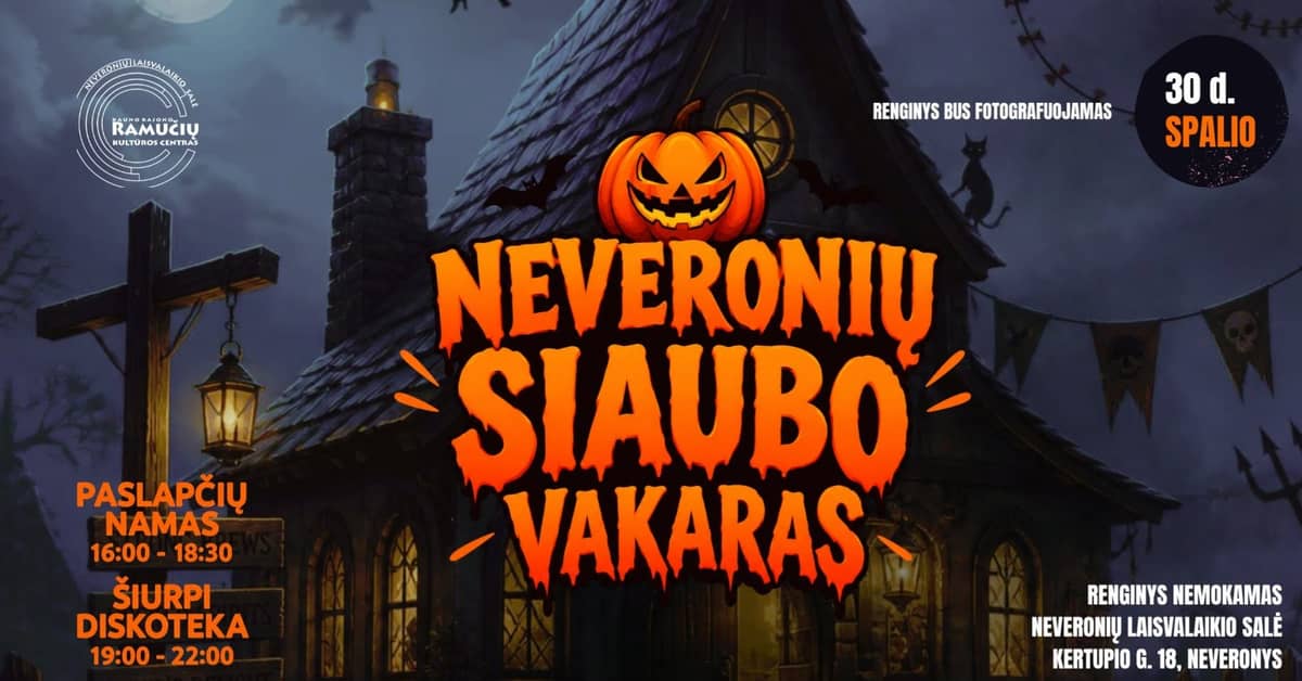Neveronių õudusõhtu: Salapärade maja ja õudne diskoteek