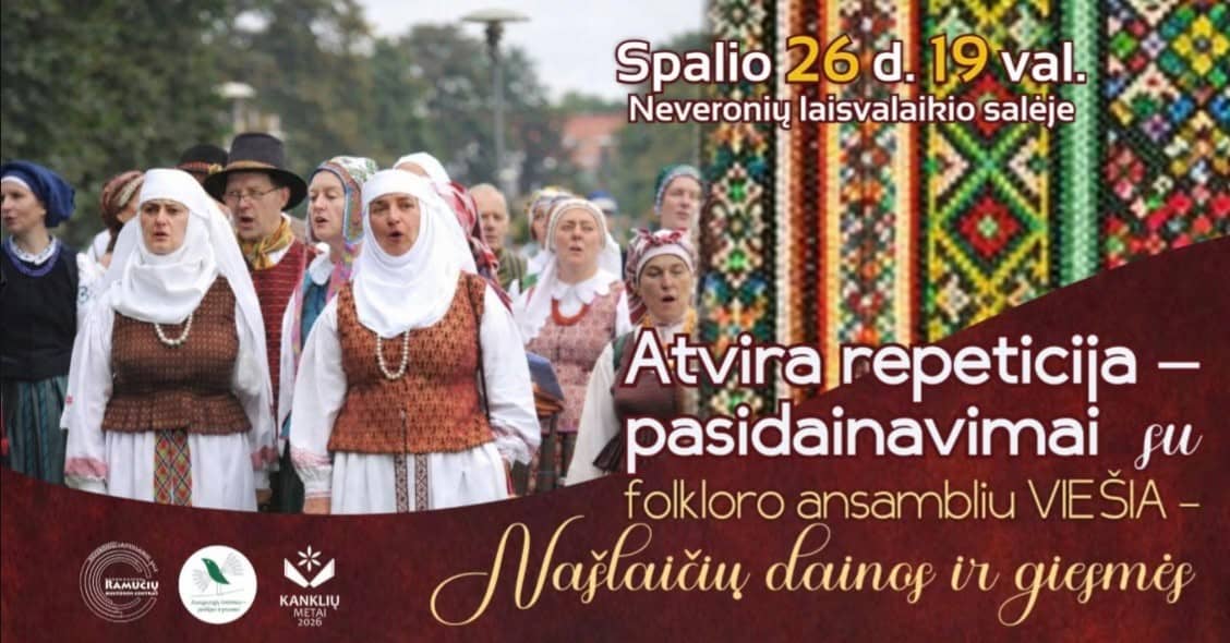Avatud proov - ühislaulmine folklooriansambliga „Viešia” - „Vaeslapse laulud ja palved”