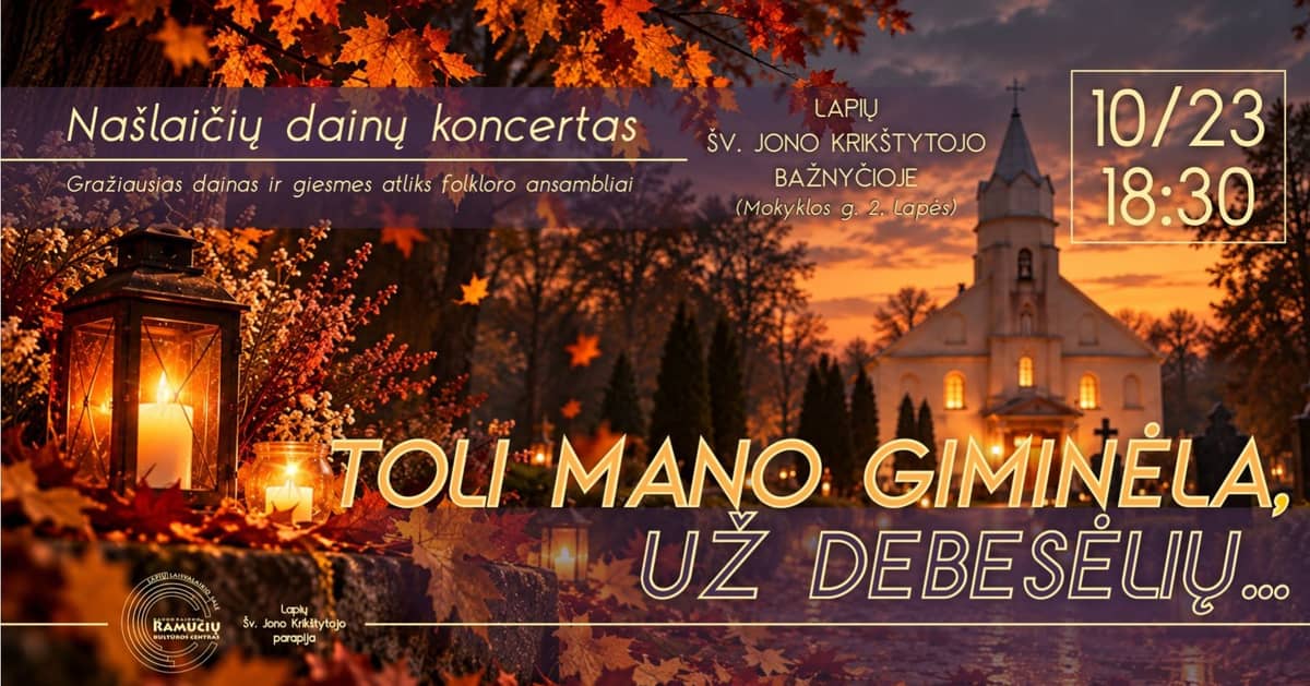 Piirkondlik orbude laulude kontsert „Toli mano giminėla už debesėlių“