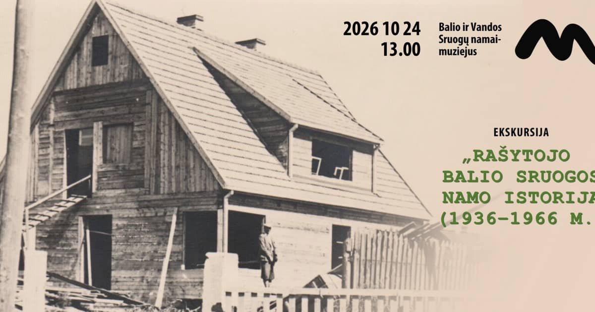 Ekskursioon „Kirjanik Balys Sruoga maja lugu (1936–1966)“
