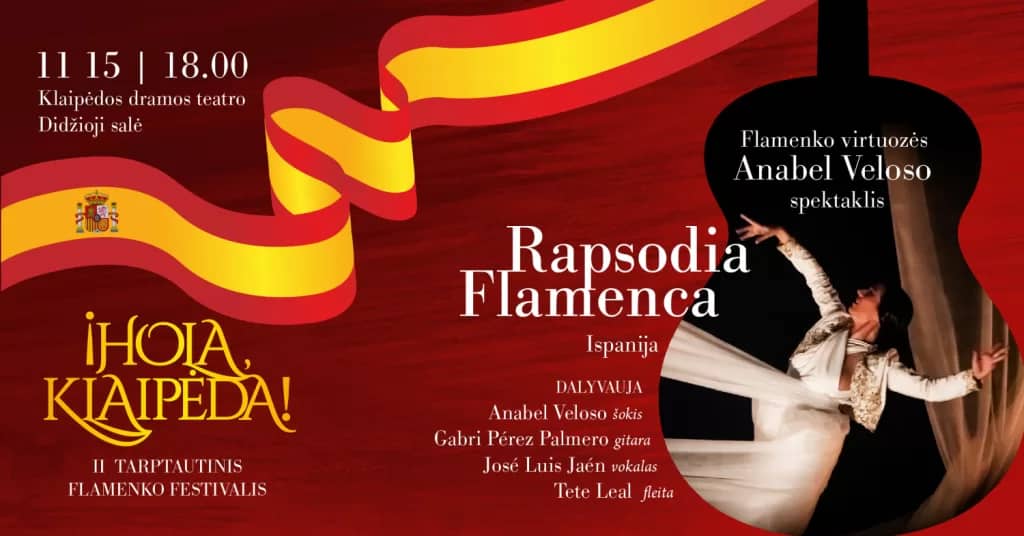 Hispaania kultuuripäevad – Anabel Veloso kontsert-etendus "Rapsodia Flamenca"