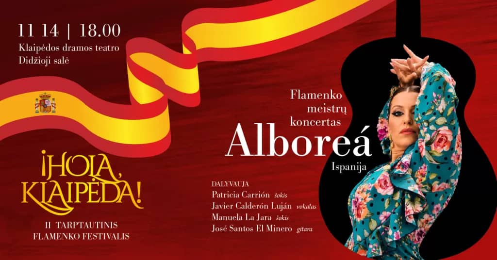Hispaania kultuuripäevad – flamenko meistrite kontsert "Alboreá"
