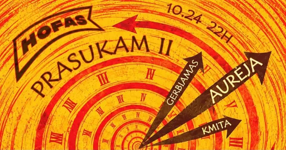 Muusikaüritus „Prasukam | Aurėja, Gerbiamas, Kmita”