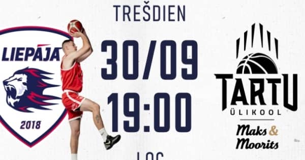 BK "Liepāja" - "Tartu Universitāte"