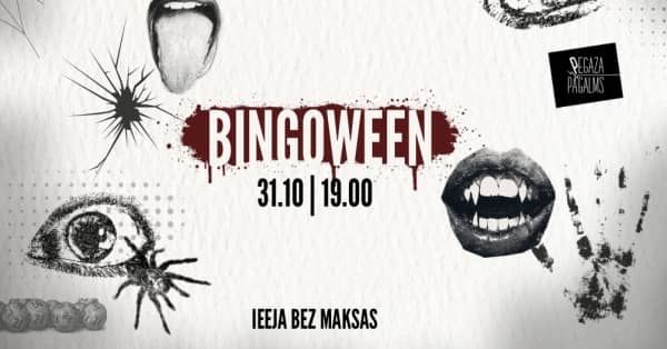 BINGOWEEN – halloweeni bingo Pegasuse Viesistabas