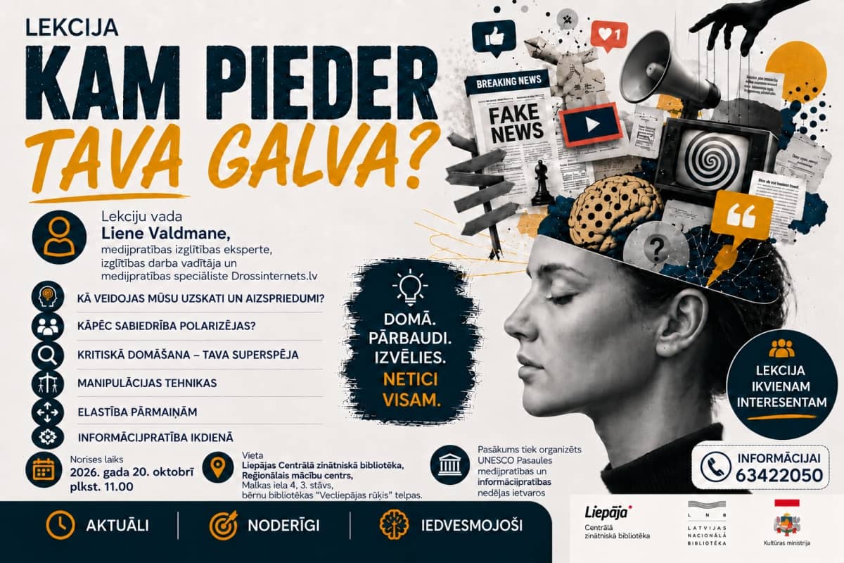 Lienes Valdmane loeng "Kellele kuulub sinu pea?"
