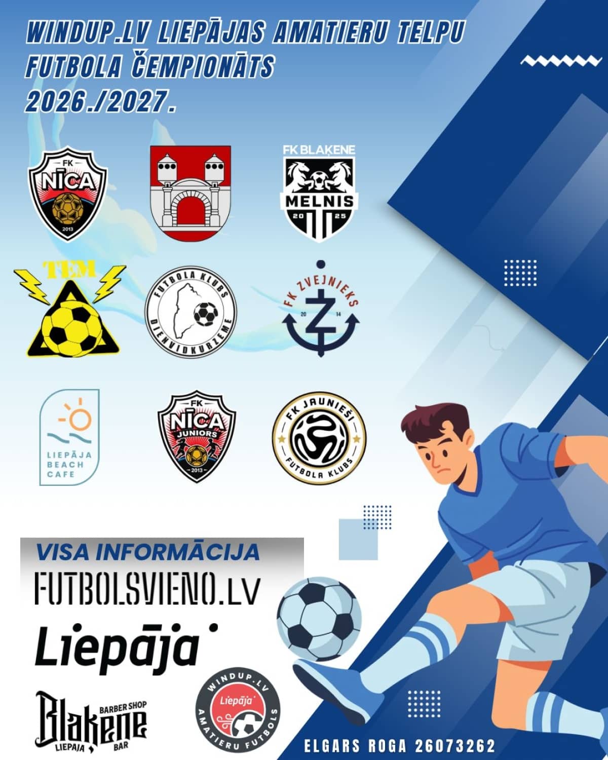 Windup.lv Liepāja amatööride saalijalgpalli meistrivõistlused 26./27.