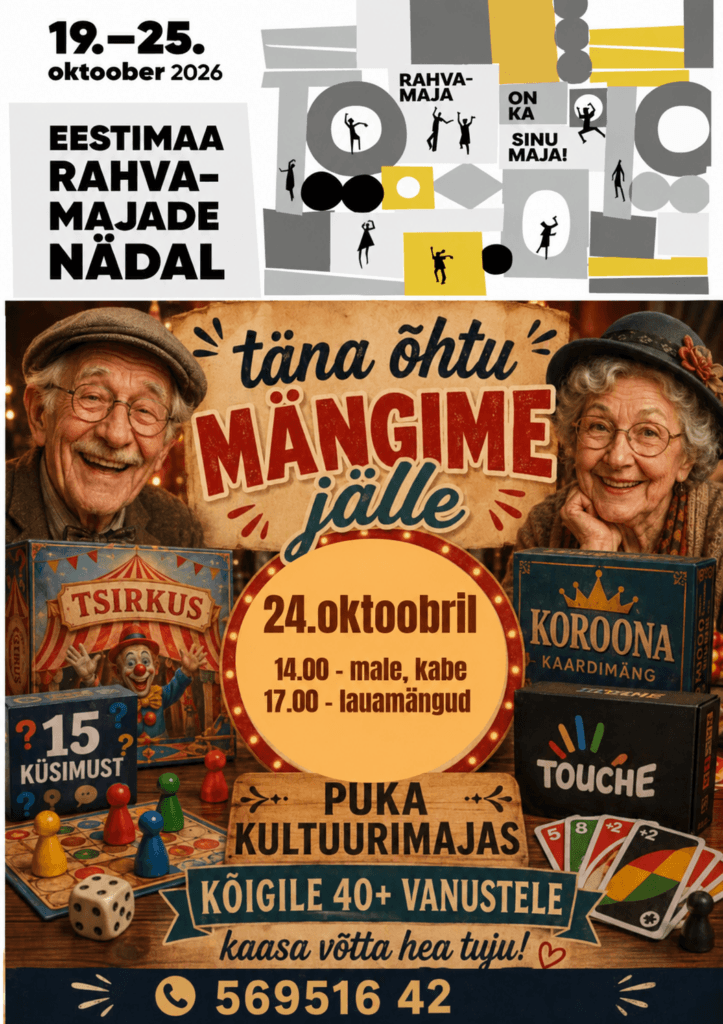Lauamängude õhtu (täiskasvanutele)