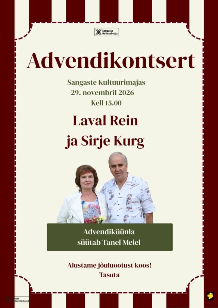 Advendikontsert ja küünalde süütamine – laval Rein ja Sirje Kurg