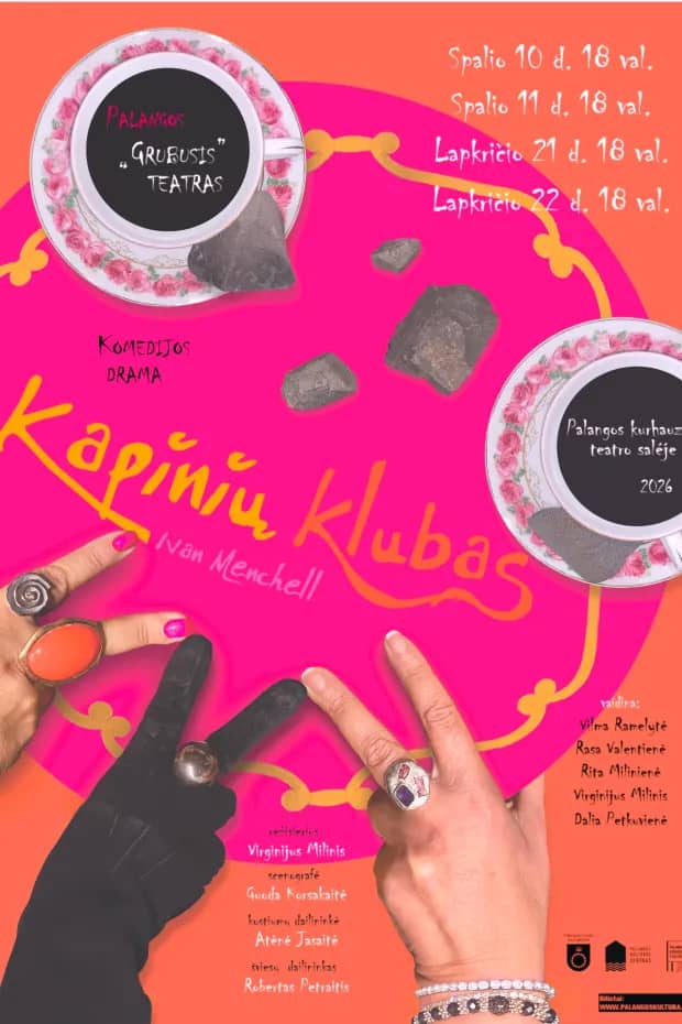 Palanga "Grubiojo" teatri vintaažne komöödiadraama "Kalmistuklubi" N-14