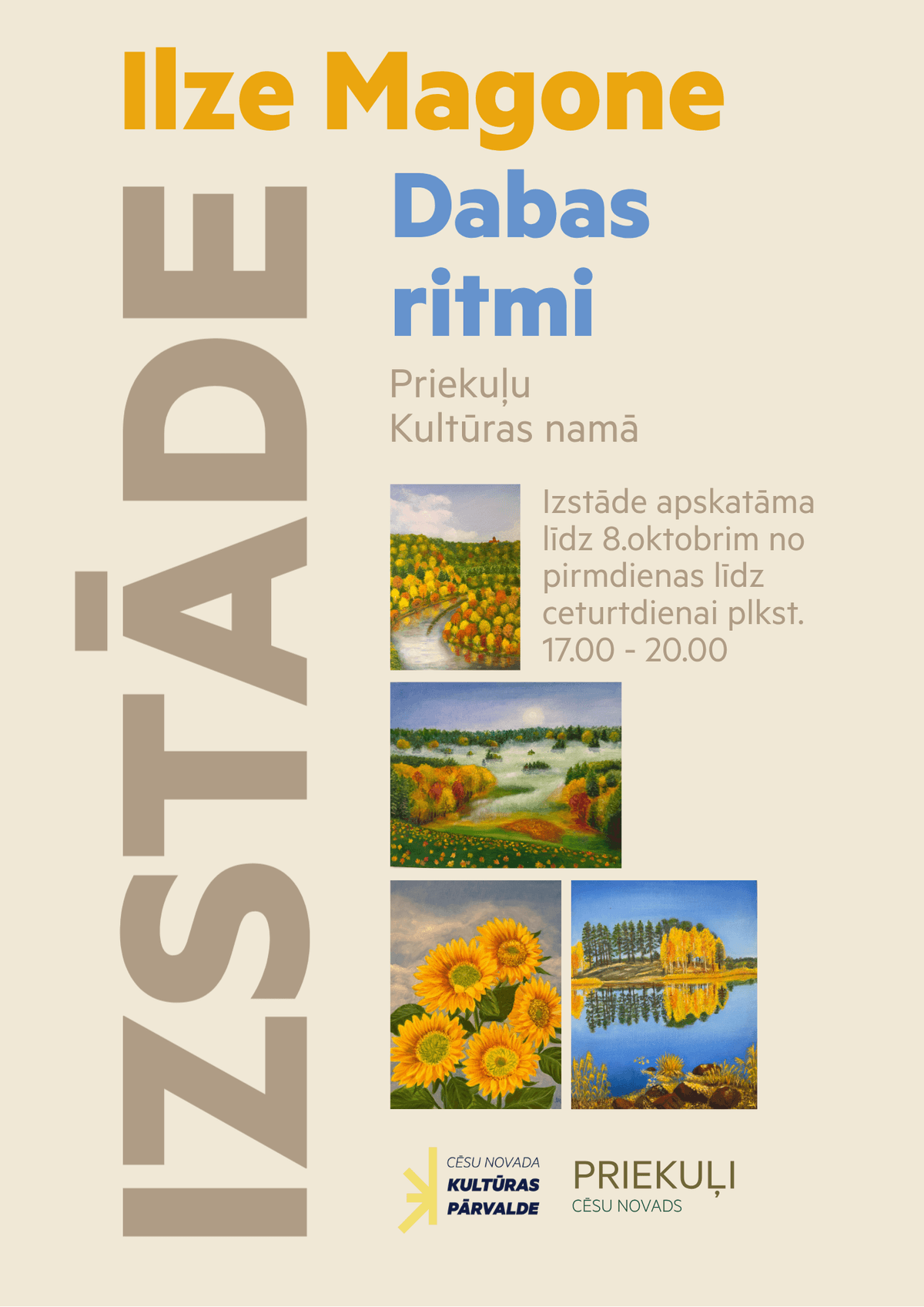 Ilzes Magones näitus „Looduse rütmid”