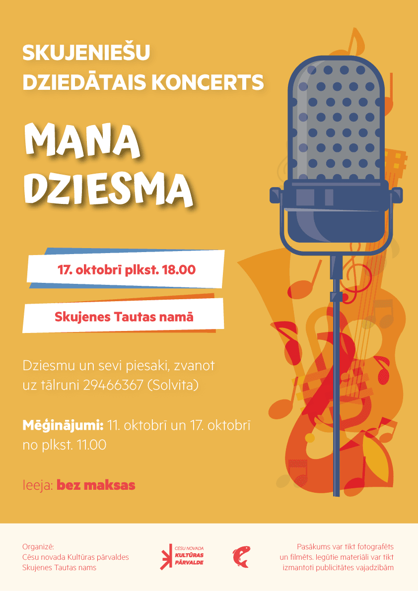 Skujenieši lauldud kontsert "Mana dziesma"