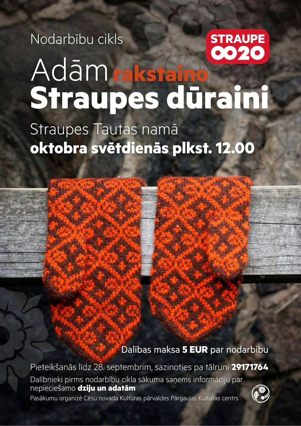 Õppetsükkel „Straupe mustrilise labakinda kudumine”