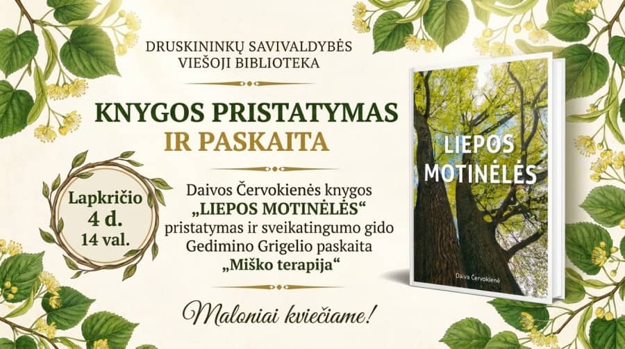 Daiva Červokienė raamatu „Pärnaemakesed“ esitlus