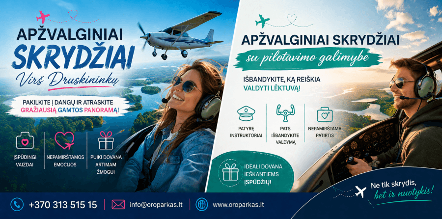 Ülelennud ja piloteerimiskogemus Druskininkai kohal!