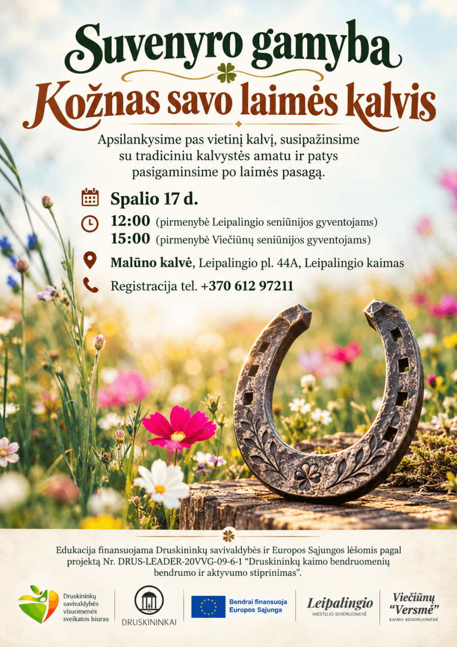 Suveniiride valmistamine "Kožnas savo laimės kalvis"