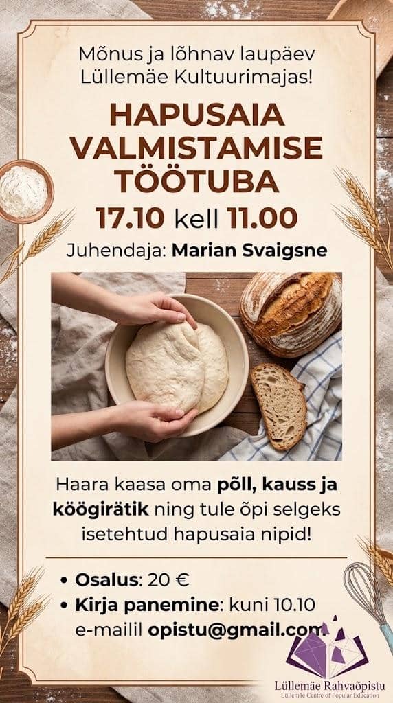 Hapusaia valmistamise töötuba