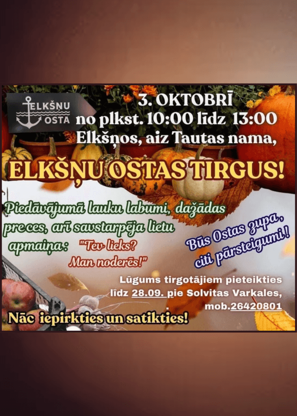 ELKŠŅI SADAMA TURG