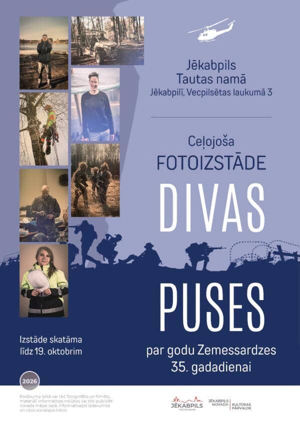 Ceļojoša fotoizstāde “Divas puses” Jēkabpils Tautas namā
