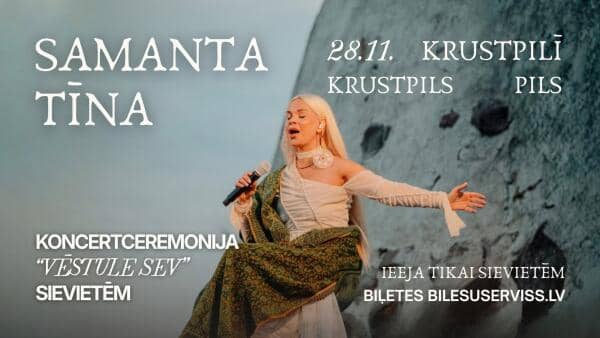 Kontserditseremoonia naistele „Kiri iseendale” Krustpilsi lossis