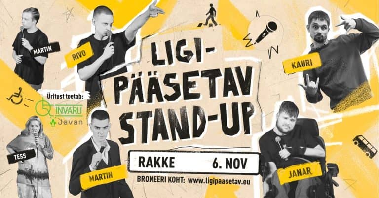 Rakke TASUTA komöödia õhtu: “Ligipääsetav stand-up”