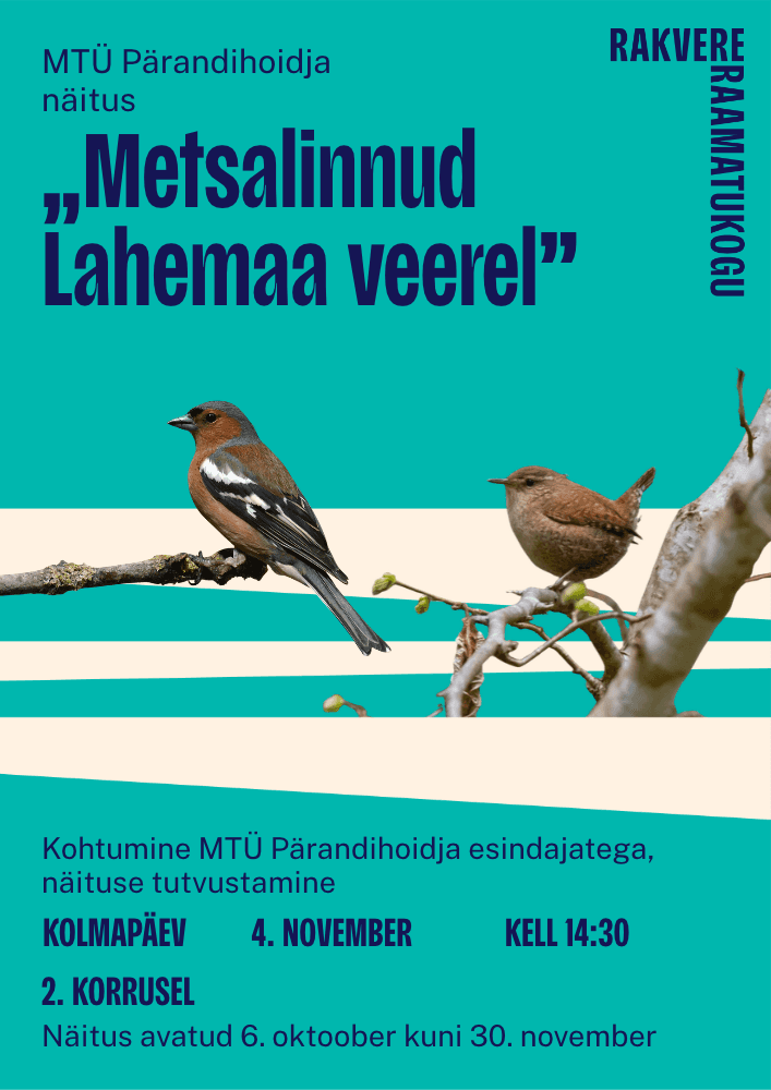 Kohtumine näituse “Metsalinnud Lahemaa veerel” esindajatega