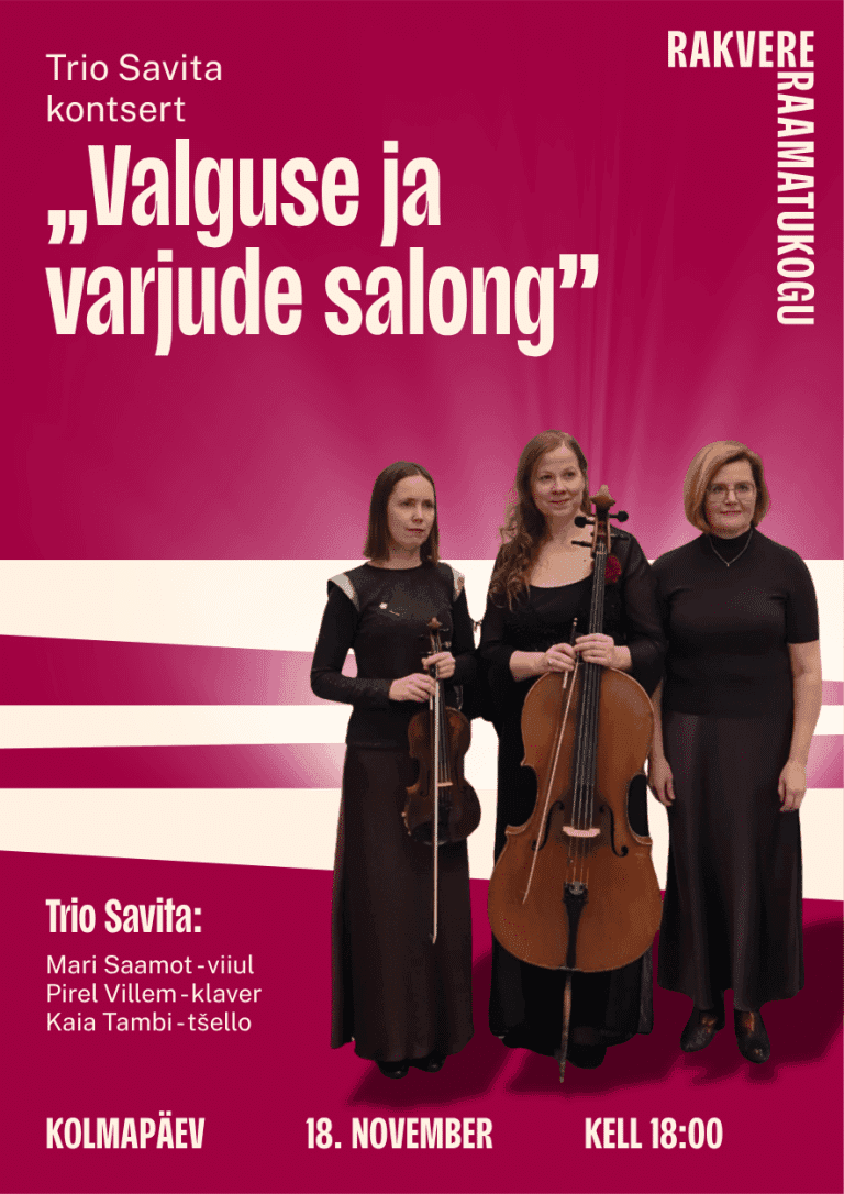 Trio Savita kontsert “Valguse ja varjude salong”