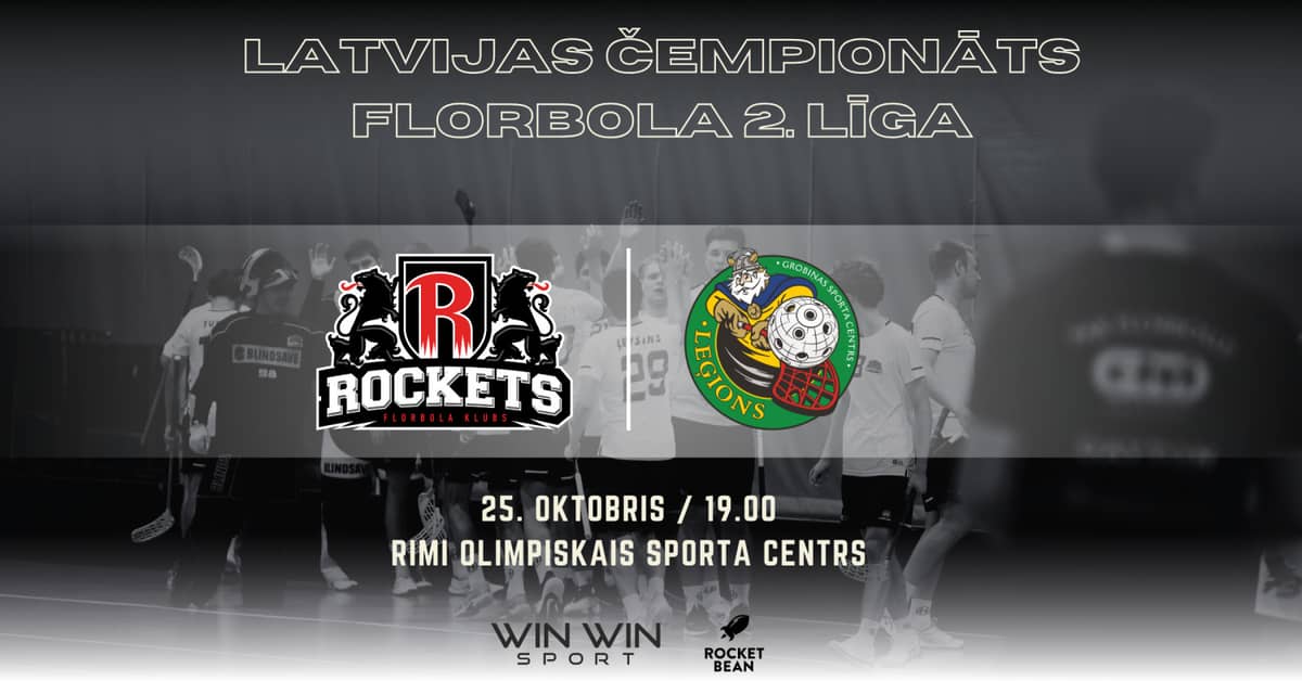 Läti meistrivõistluste 2. liiga mäng saalihokis FBK Rīga Rockets vs DKSS/SK Leģions