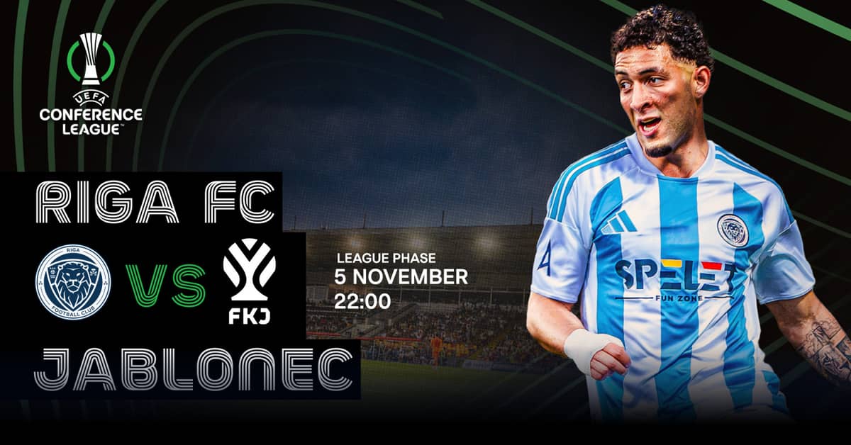 UEFA Conference League'i liigafaas: Riga FC – FK Jablonec