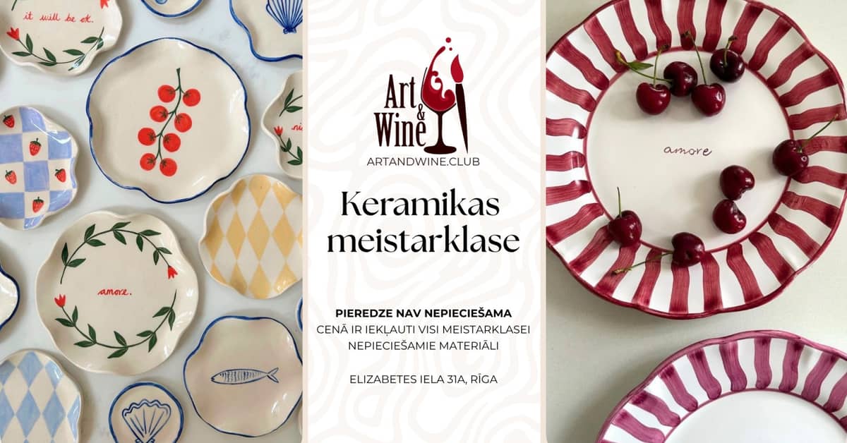 Art&Wine loov meistriklass: keraamika meistriklass.