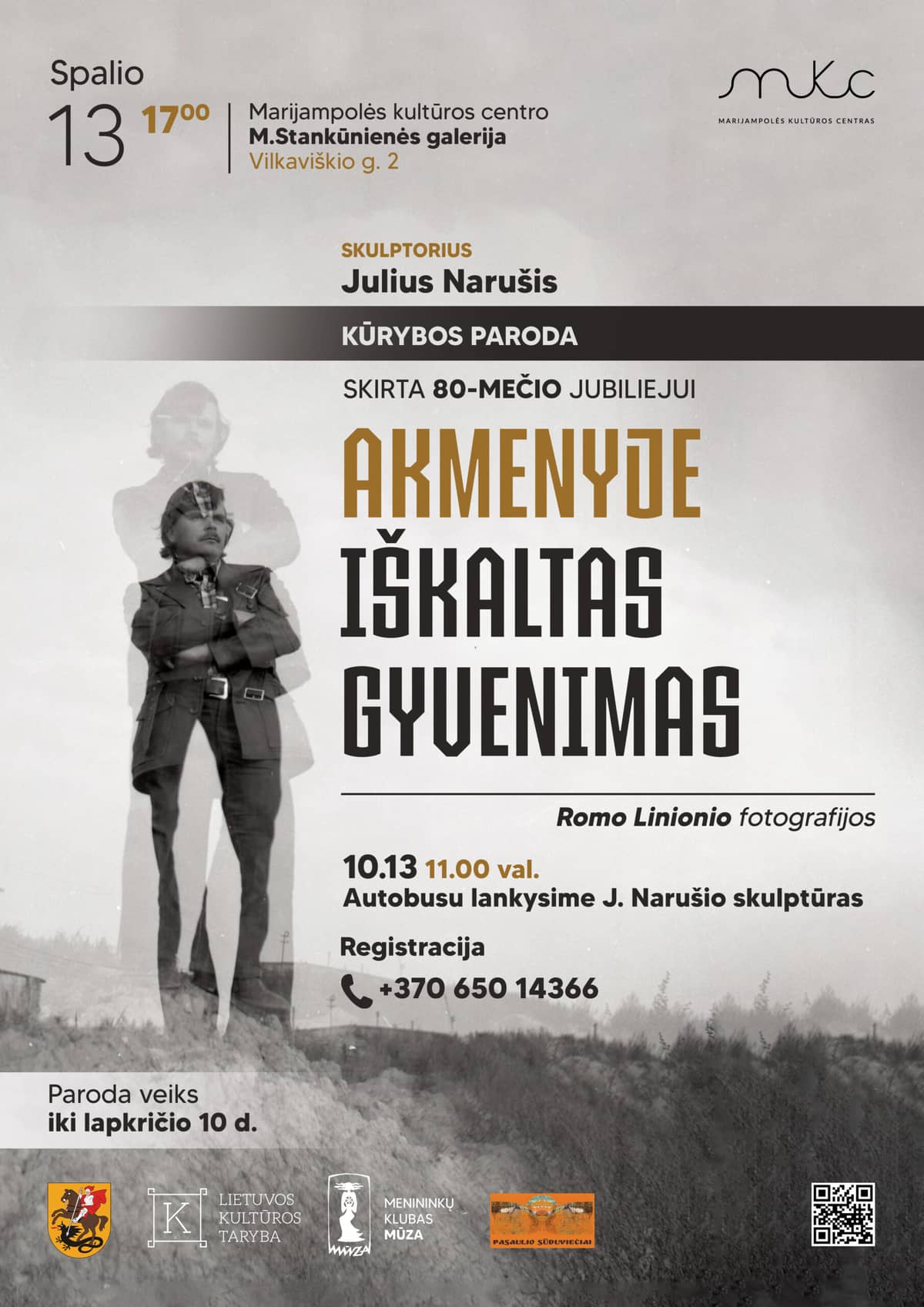 JULIAUS NARUŠISE LOOMINGUNÄITUS „KIVISSE RAIUTUD ELU“
