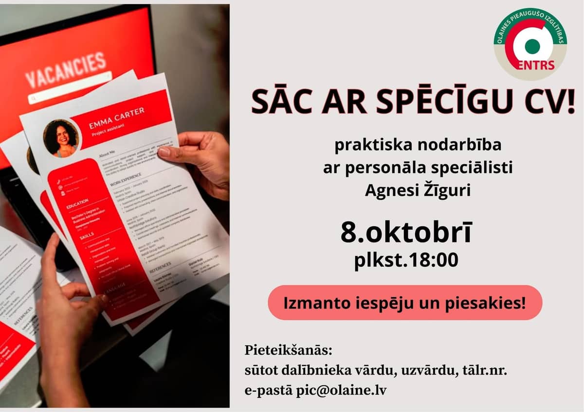 Alusta tugeva CV-ga!