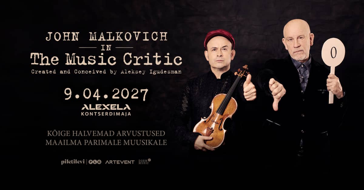 One Evening with John Malkovich in ''The Music Critic'' / ''Muusikakriitik''