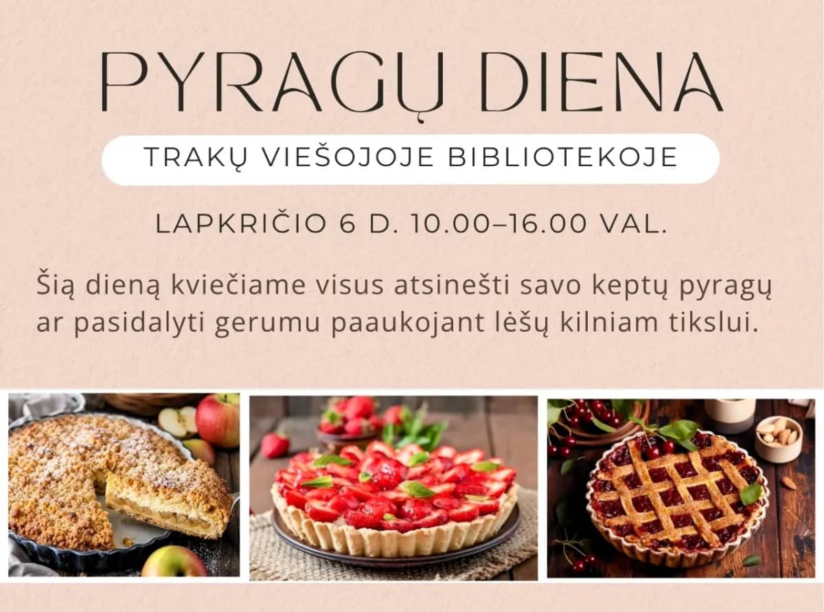 Pirukapäev Trakai rahvaraamatukogus