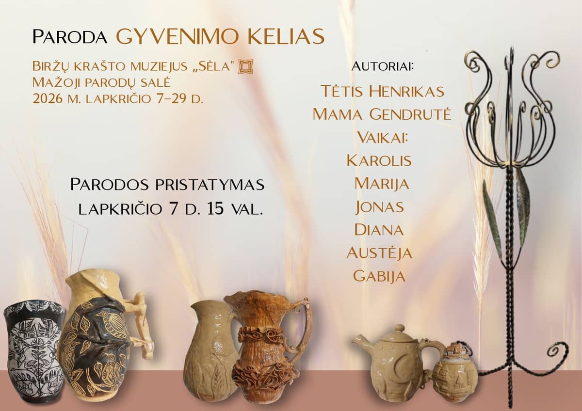 Näituse „Gyvenimo kelias“ avamine