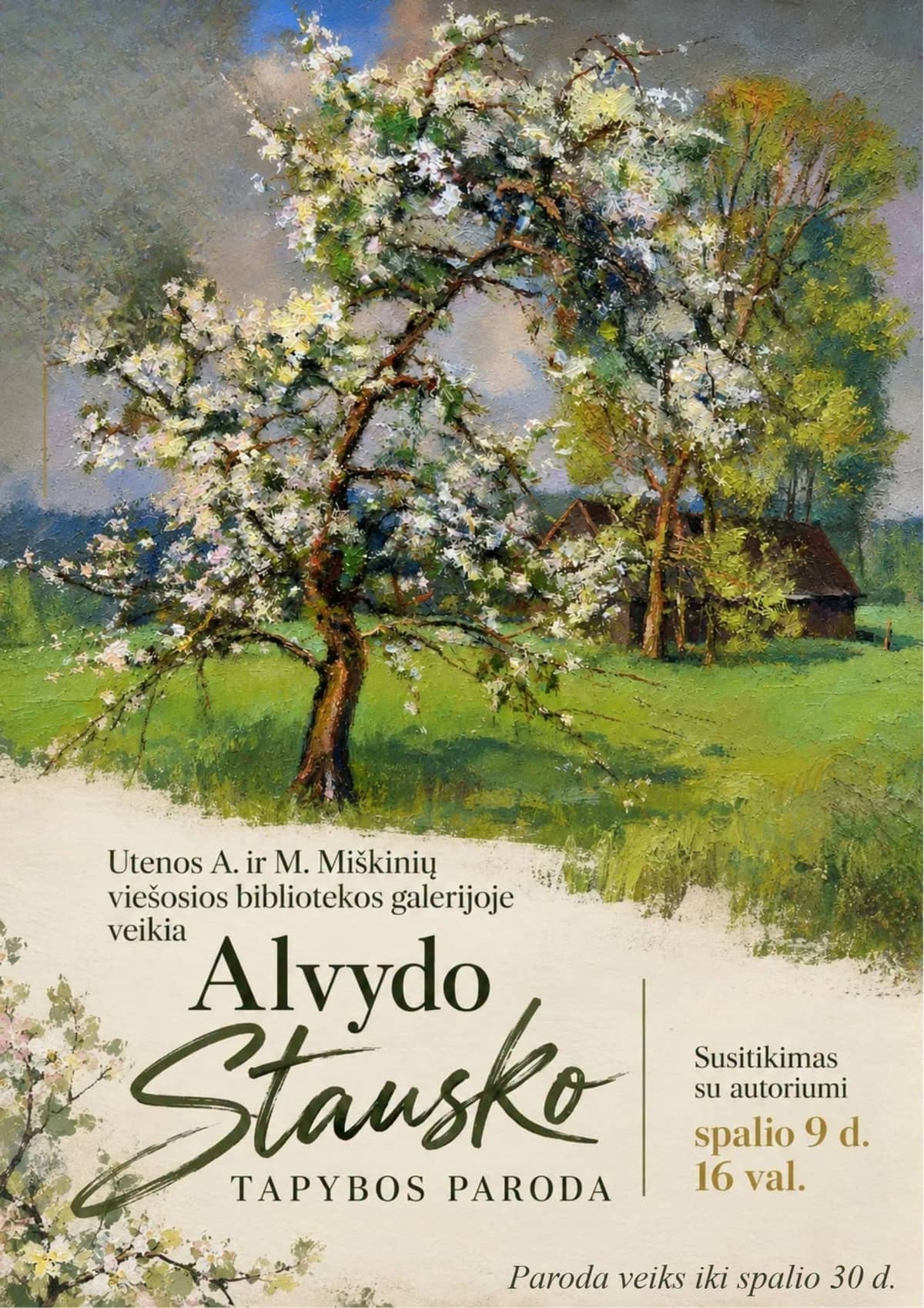 Alvydas Stauskase maalinäituse tutvustus