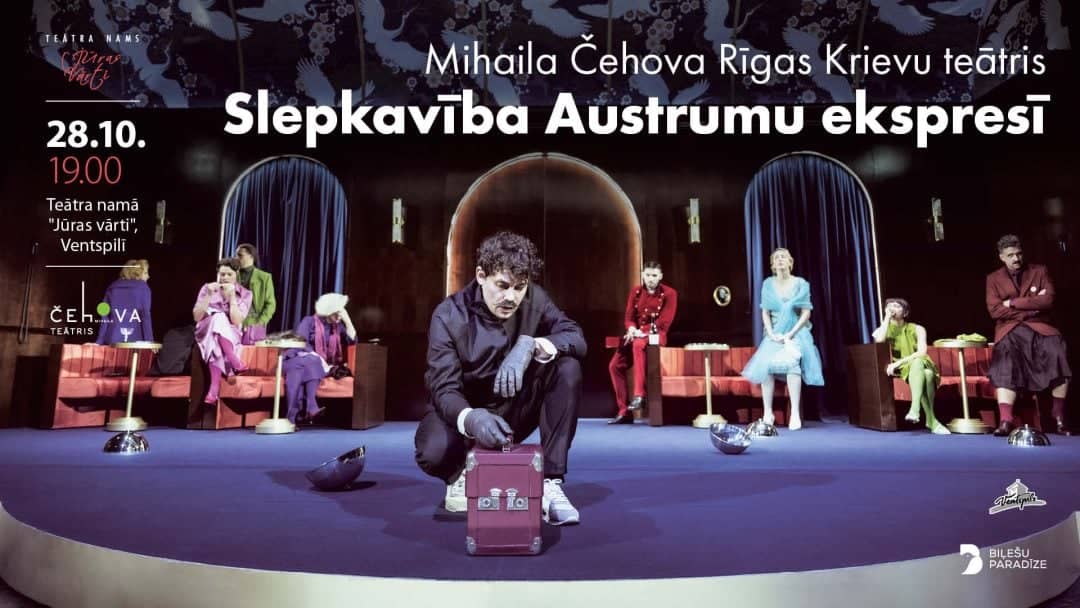 M. Tšehhovi nimelise Riia Vene teatri sädelev detektiiv "Mõrv Idaekspressis"