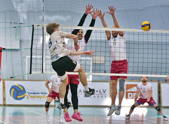 Läti meistrivõistluste rahvusliiga võrkpallimäng VK Ventspils vs Jēkabpils Juniori/JSS