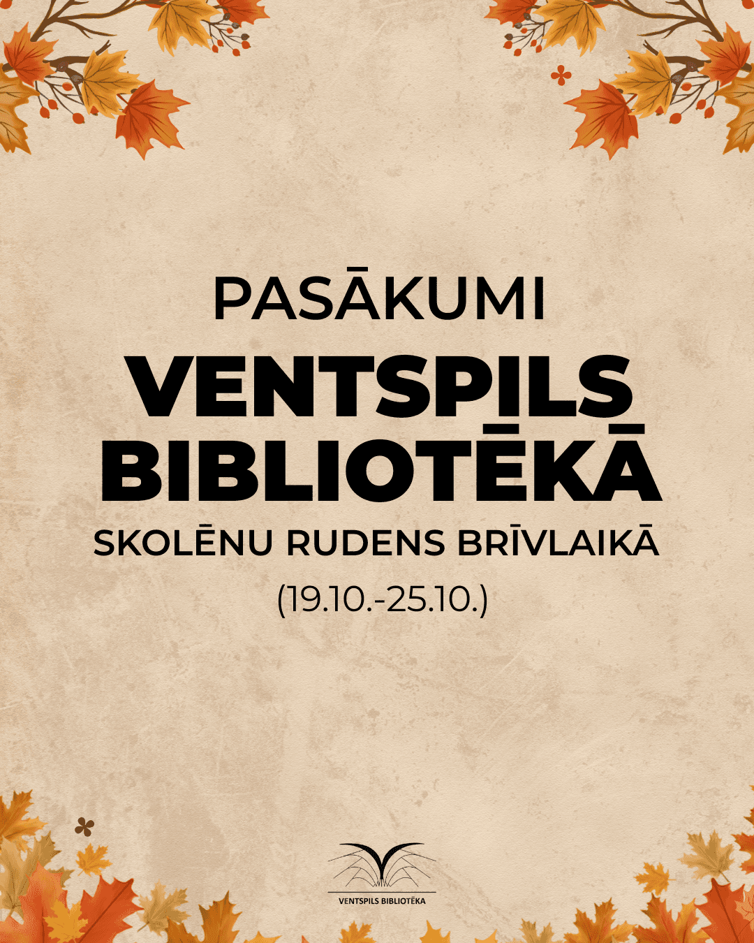 Koolinoorte sügisvaheaja loovustöötuba „Kummitusekroon” Pārventa raamatukogus