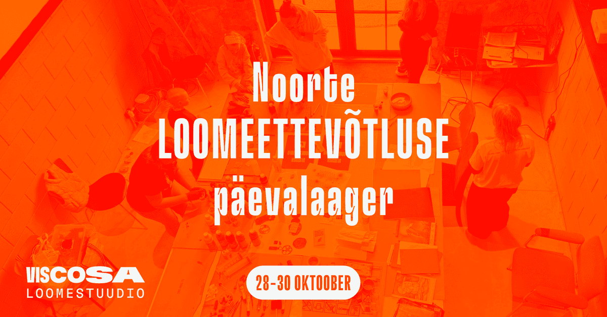 Noorte LOOMEETTEVÕTLUSE päevalaager Viscosa Loomestuudios