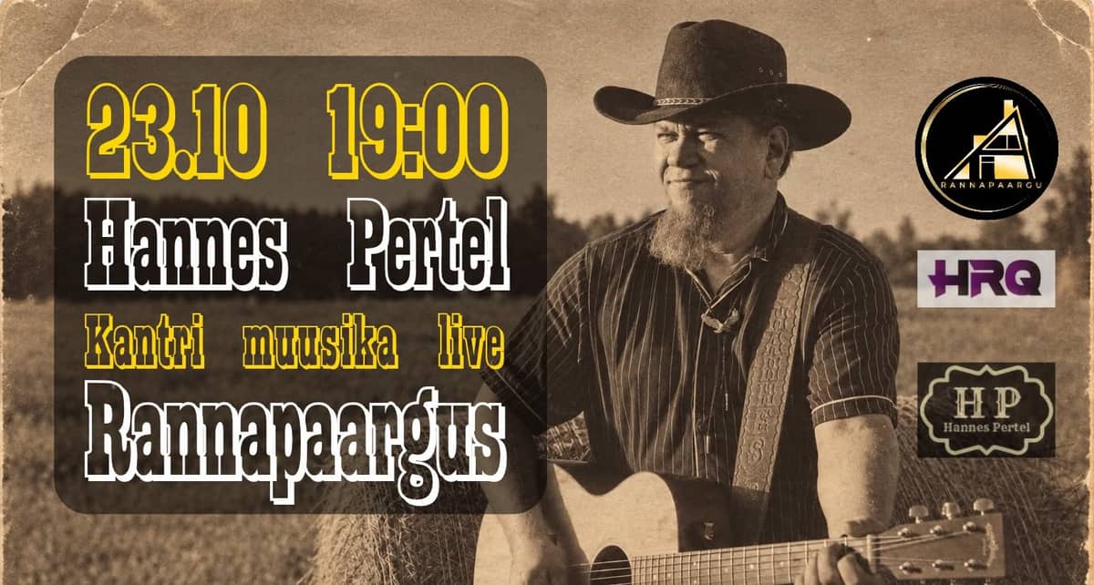 Kantriõhtu Rannapaargus – Hannes Pertel LIVE