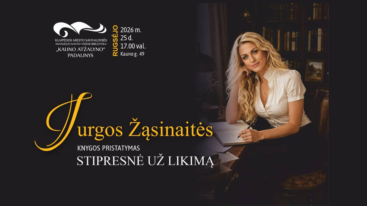 Jurgos Žąsinaitės knygos „Stipresnė už likimą“ pristatymas