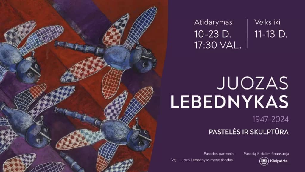 Näitus „JUOZAS LEBEDNYKAS (1947–2024): pastellid ja skulptuur”