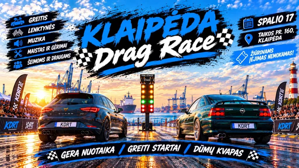 Klaipėda drag race võidusõit