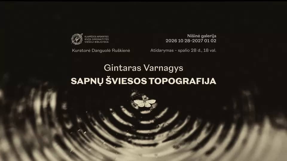 Gintaras Varnagise fotode näituse „Unenägude valguse topograafia” avamine