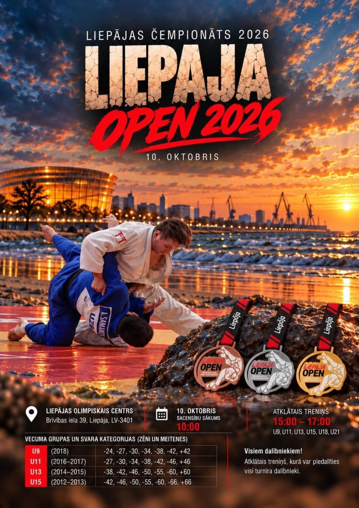 Liepāja judo meistrivõistlused Liepaja Open 2026