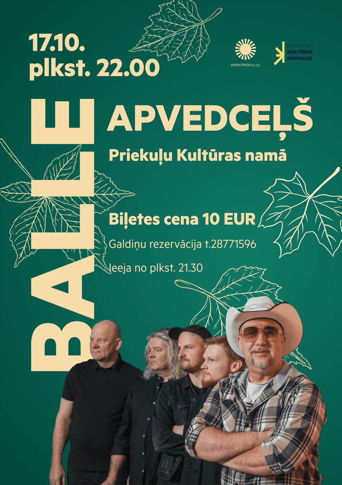 Sügisball ansambliga "Apvedceļš"