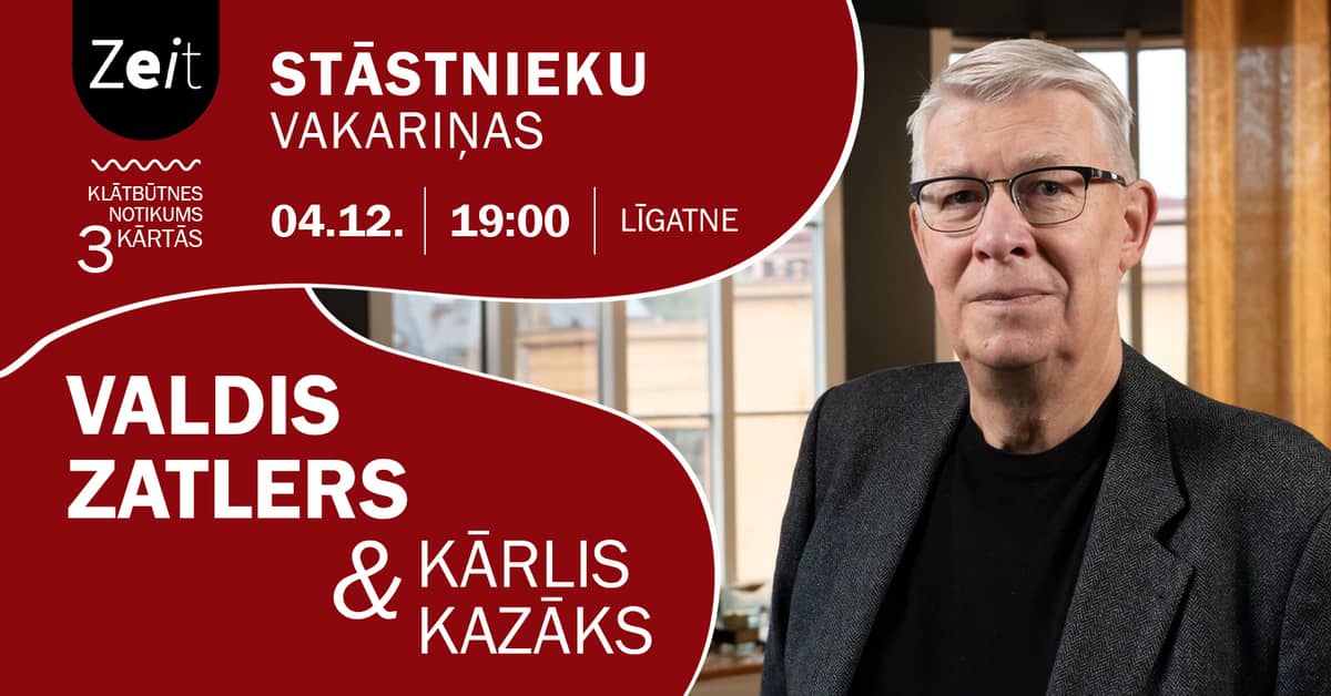 Jutustajate õhtusöök Valdis Zatlersi ja Kārlis Kazākisega