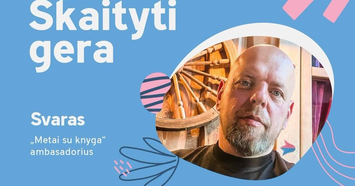 Susitikimas su „Metai su knyga“ ambasadoriumi Gabrieliumi Liaudansku-Svaru